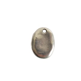 Nunn Design Antique Silver Oval Pendant Stamping Blank Tag Charm Nunn Design Jewelry Supply