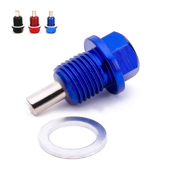 Magnetic Oil Drain Plug Sump Nut Oil Bolt(12x1.5, Blue)