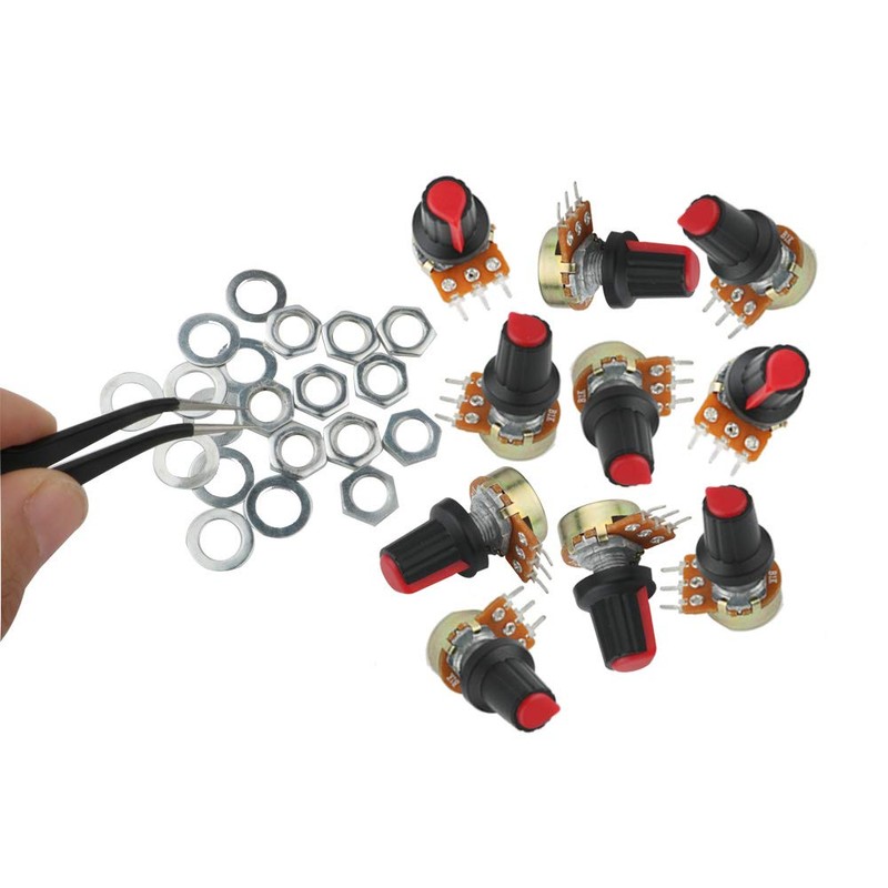 RUNCCI-YUN 10x potentiometer 500 k for Arduino Raspberry Pi and