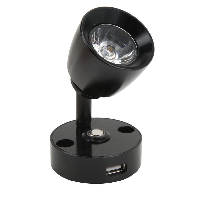 RV LED Reading Light Press Dimming Switch USB Port Wall