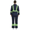 TopTie Men's Work Coverall High Visibility Coverall with Reflective Trim-Navy-XL