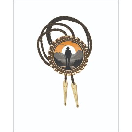 Neckties clothing accessories photo art custom made bolos Just a Cowboy  Bolo Tie Men's Accessory Neckties Gift for Dad