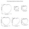 Heart Cookie Cutters, Stainless Steel, 6 Pack