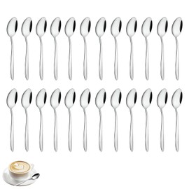 Gymdin Stainless Steel Coffee Spoons, 13.5 cm (5.3 inch) Spoons, Small Spoons, Modern Spoon Set for Household/Kitchen/Restaurant, Dishwasher Safe