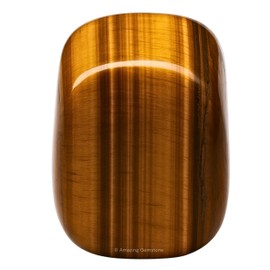 Amazing Gemstone Tiger Eye Crystal Tumbled Stones Polished Rocks - Natural Gem Stones for Healing - DIY Crystals for Protection (1 Piece)