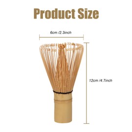 EASONGEE Matcha Whisk Green Tea Whisk Natural Bamboo Tea Whisk Chasen Matcha Ceremonial Powder Whisk Traditional Matcha Tea Whisk Tool Matcha Lattes Making Brush Tools for Tea Ceremony Tea Drinking
