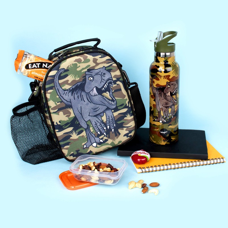 Fringoo - Dinosaur Lunch Box - Lunch Bag - Lunch
