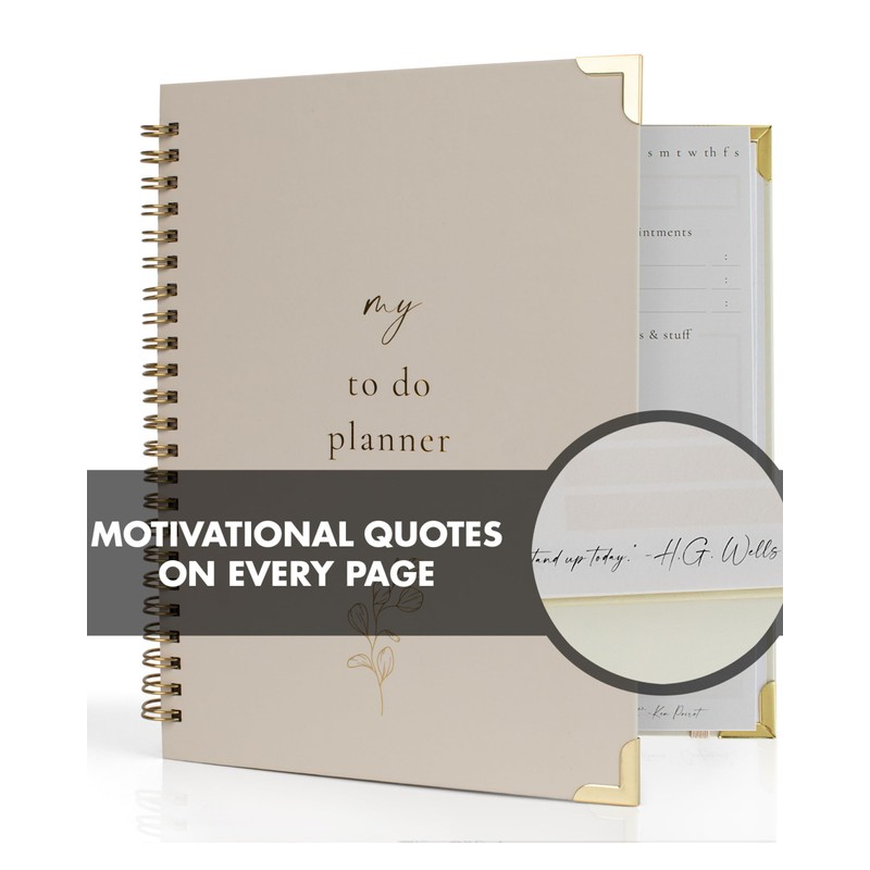 Beautiful To Do List Notebook - Aesthetic Daily Planner to