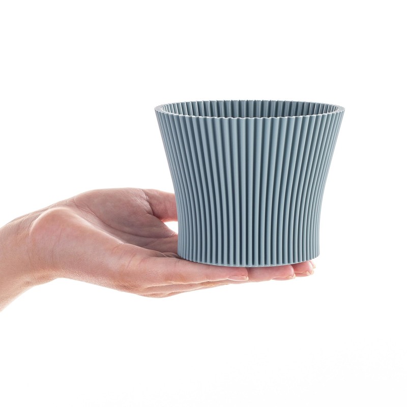 KADAX Small Plastic Flower Pot, Succulent and Herb Planter, Modern