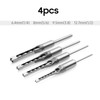4pcs Square Hole Drill Bit Woodworking Hole Saw Mortising Chisel