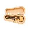 Mini Guitar Model Keychain Function Smoothing Wood Rich Details Miniature