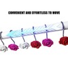 Actpe 12pcs Shower Curtain Hooks, Home Decorative Rustproof Shower Curtain