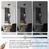 Viinew Mini Glass Pendant Light 1-Pack Handblown Clear Dark Blue