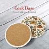 Vibiliyou Boho Drink Absorbent Retro Funky Mushroom Coasters,4pcs Boho Fun