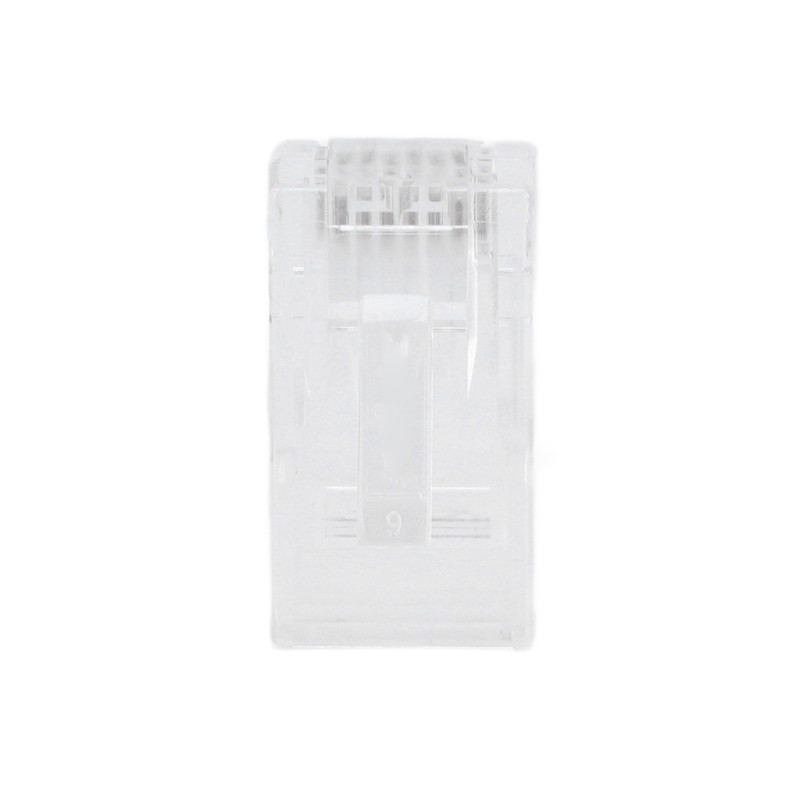 100Pcs TF2005A 8P8C RJ45 Connector CAT6 Unshielded Ethernet Crystal Head