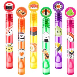 Sushi Party Favors for Kids – 24PCS Food-Themed Mini Bubble Wands, Great for Birthday Supplies, Pinata Fillers, Goodie Bags & Classroom Rewards