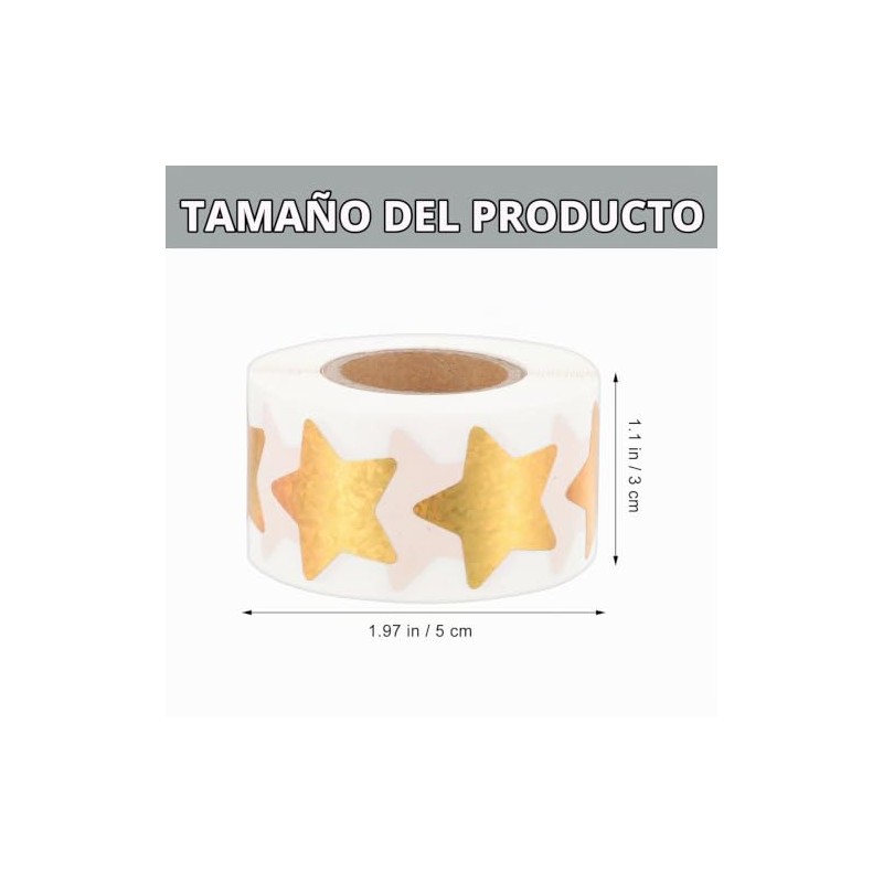 SEWACC Pegatinas De Estrellas Para Niños 2 Rollos De Estrellas