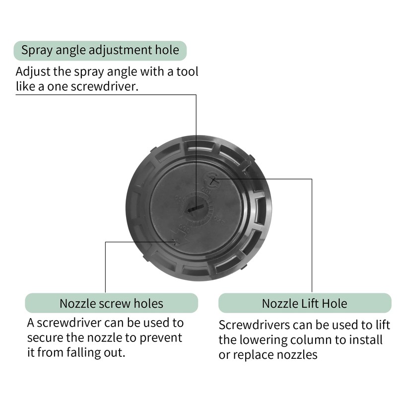 Irrigation Sprinkler, Pop-up Sprinkler, DN20 G3/4 Buried Sprinkler System, Automatic