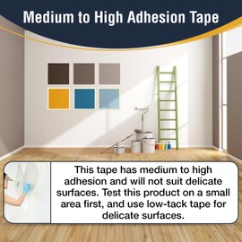 ARVO ARVO Masking Tape for Painting, Medium to High Adhesion Multi Surface Painters Tape - 36mm x 50m Decorators Tape, Painters Masking Tape for Indoor Painting and Decorating, Paint Tape – Pack of 2