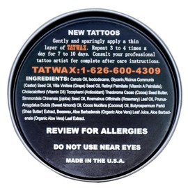 Tattoo Soothing Balm~ Original TAT WAX~ 1 oz~ Made In The USA!!