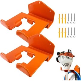 Heavy Duty Weed Eater Hanger – Garage Organizer Trimmer Rack,Weedeater Hanger,Wall-Mounted Garage Organizer for Weed Eaters & Garden Tools 2pcs（Black）