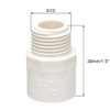 TOP-VIGOR 20Pcs PVC Pipe Fitting, 20mm Slip X G1/2 Male