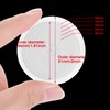 Grevosea Pack of 12 46 mm Transparent Coin Collection Coin