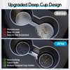 Amooca Car Cup Coaster Universal Non-Slip Cup Holders Bling Crystal