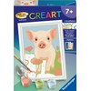 Ravensburger CreArt 23989 Painting by Numbers Cute House Pig from
