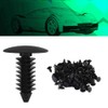 Fastener Rivet Clips, Car Push Retainer Clips, 100Pcs Universal Nylon
