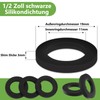 Cozevdnt Rubber Hose Washers, Pack of 30 Shower Hose Washers,