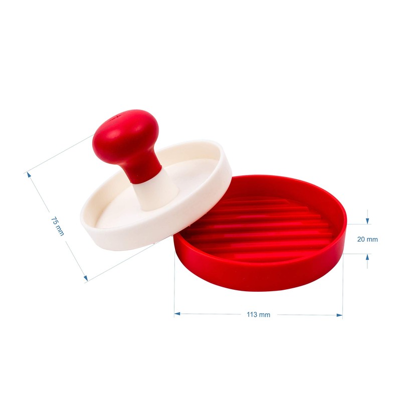 Browin Spólka Plastic Burger Press, 11 cm Diameter, 160 g