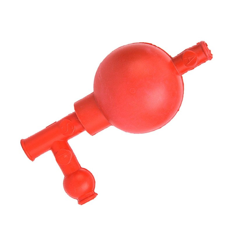 Rubber Suction Bulb, Safe Quantitative Pipette Ball with 3 Openings,