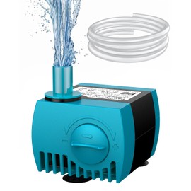 Pawfly 90 GPH Submersible Water Pump 4 W Mini Water Fountain Pump with 2.4 ft. Lift Height Quiet Adjustable Water Pump for Aquarium Fish Tank Fountain Garden Waterfall Statuary