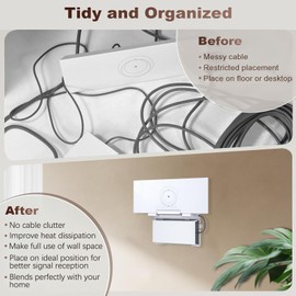 REMOIT Starlink Gen 3 Router Wall Mount, Starlink Gen 3 Mount, All in One Starlink Standard V3 Mesh Router and Power Supply Mounting Kit, Star Link Gen3 Dish Accessories