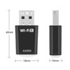 Vesaneae USB Bluetooth WiFi 6 Adapter for PC, Dual Band