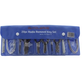 maxxcount Release Shackle and Mounting Set 20-Piece in Plastic Folder, Installation Removal Tool, Universal Disassembly Tool Release Disassembly Assembly for Navigation Radio Sat Nav