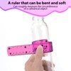2 Pcs Flexible Ruler, 30cm/12inch Plastic Ruler Shatterproof Straight Ruler