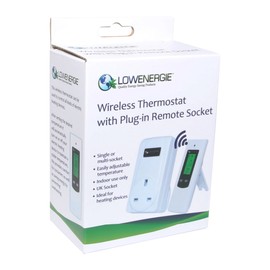 Lowenergie Wireless Digital Plug in Heating and Cooling Thermostat Remote Control Electric RF Socket Greenhouse