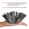FOCCTS 6 Pack Taco Salad Shell Mold, Non-Stick Taco Bowl