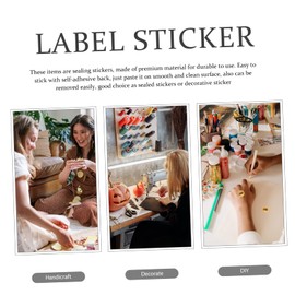 STOBOK 3 Rolls Thanksgiving Sticker Roll Autumn Decorative Seals Envelope Sealing Stickers