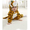 COSLAND - Mameluco unisex de franela para bebé, Tigre, 12-18