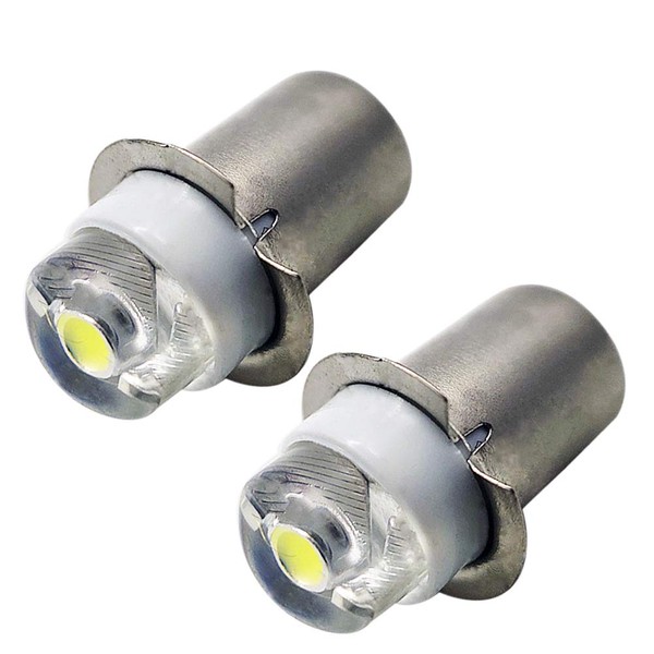 Ruiandsion 2pcs P13.5S LED Replacement Bulb 3V COB 0.5W Upgrade