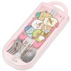 Skater TACC2AG-A Children's Ag+ Antibacterial Trio Set, Chopsticks, Spoon, Fork,