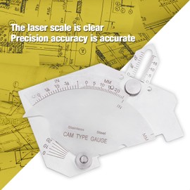 Medidor de Soldadura de Leva de Puente MG-8 Medidor de Tipo de Leva de Inspección de Soldadura Medidor de Garganta de Pierna de Filete