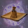 BLESSUME Altar Tarot Tablecloth Divination Wicca Velvet Cloth with Tarot