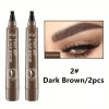 SVMY Microblading Tattoo Eyebrow Ink, Waterproof Marker, 3D Fork Makeup-