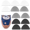 Aogigigio 12pcs Shoe Toe Protector for Crease - Shoe Patches for Holes Repair Guards Kit for Boot Shoe, 4.5x2.8 Inch, Black, 4.5x2.8 Inch