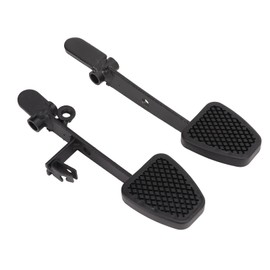 Akozon 2pcs Brake Throttle Pedals Go-Karts Parts Accelerator Pedal Nonslip Foot Rest for Go Kart, UTV, ATV Quad