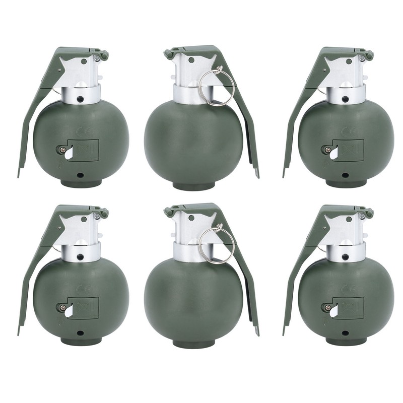 6PCS Kids Hand Grenades Toy with Realistic Sound Light Effect